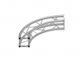 Square circular truss 25 section with aluminium plate connection