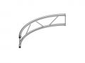 Vertical flat circular truss 29 section with aluminium plate connection