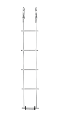Ladder in steel cable