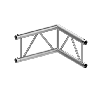 Flat corner 22 cm section with bushing connection