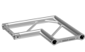Flat corner 25 section with aluminium plate connection (horizontal)