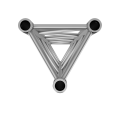 Triangular truss 29 section with bushing connection
