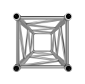 Heavy duty square truss 40 cm section with bushing connection