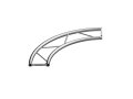 Horizontal flat circular truss 25 section with aluminium plate connection