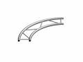 Horizontal flat circular truss 29 cm section with bushing connection