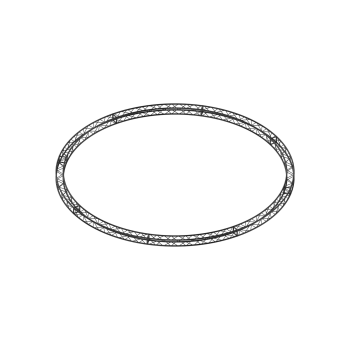 Square circular truss 29 section with aluminium plate connection