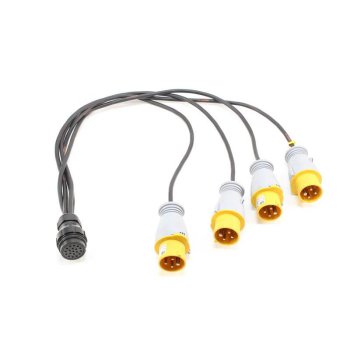 Socapex Connector Output 4 Outlets 400V 16A 3P+T