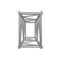 Rectangular truss 40x60 section with aluminium fork connection
