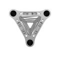 Triangular truss 25 cm section with aluminium plate connection