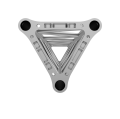 Triangular truss 29 cm section with aluminium plate connection