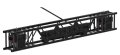 Rectangular truss 29x40 cm with hoist integration system