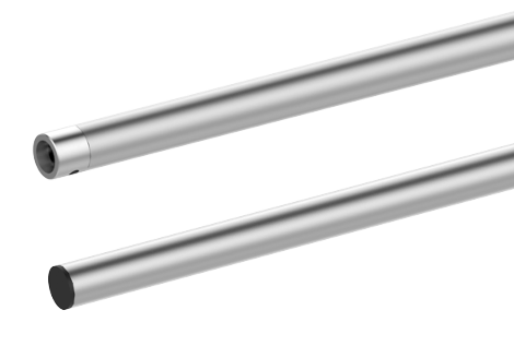 Single aluminum tubes Silver